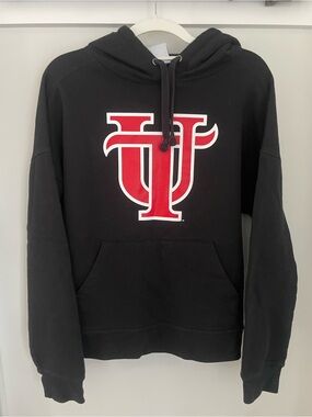 Black Sweatshirt with Red University of Tampa (UT) Logo